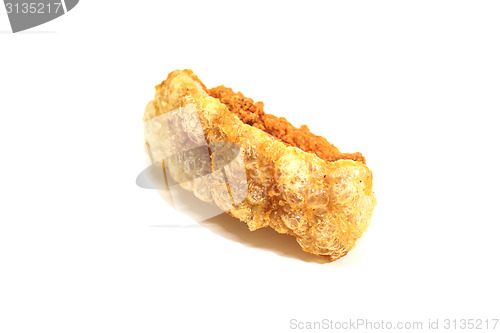 Image of Pork snack, pork rind, pork scratching or pork crackling