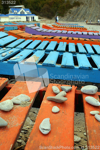 Image of Beds on the beach