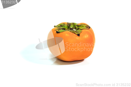 Image of Persimmon on a White Background 