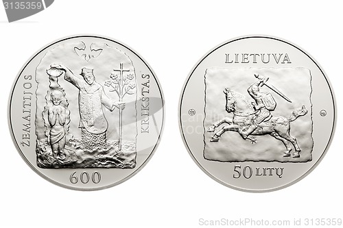 Image of commemorative circulation 50 litas coin