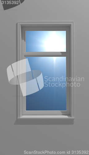 Image of window and sun