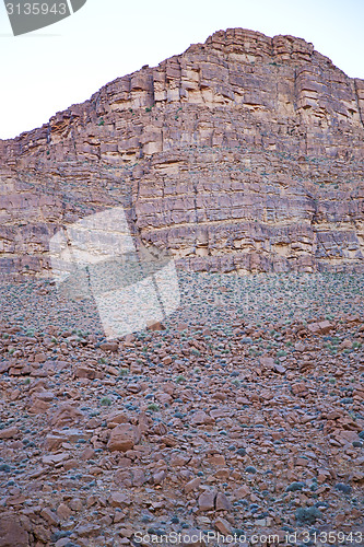 Image of in   africa morocco the atlas valley dry  