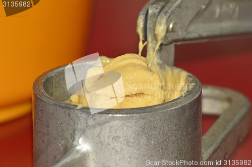 Image of German noodle machine for spaetzle