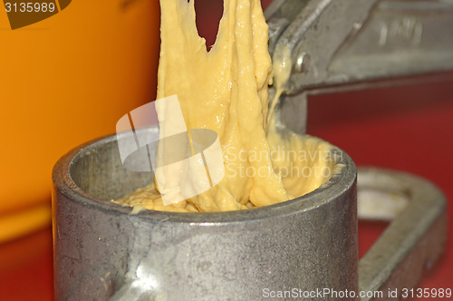 Image of German noodle machine for spaetzle