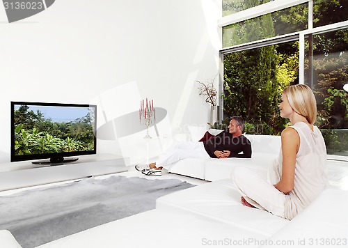 Image of  Couple Watching TV