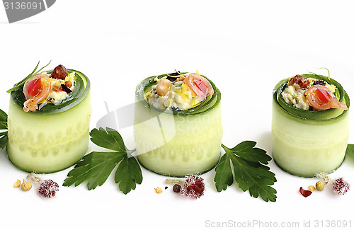 Image of Cucumbers rolls