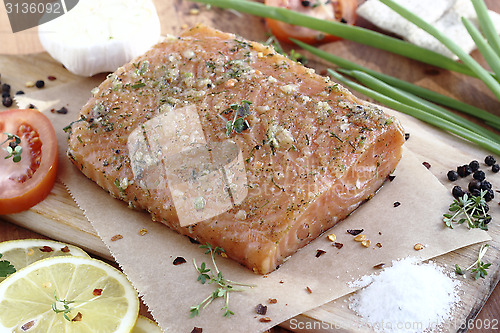Image of Salted salmon fillet