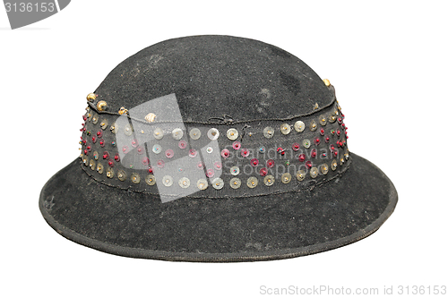 Image of traditional hat over white background