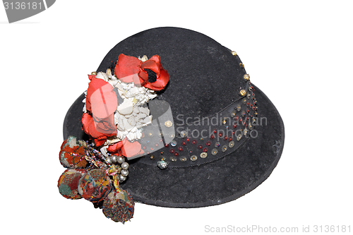 Image of black traditional hat