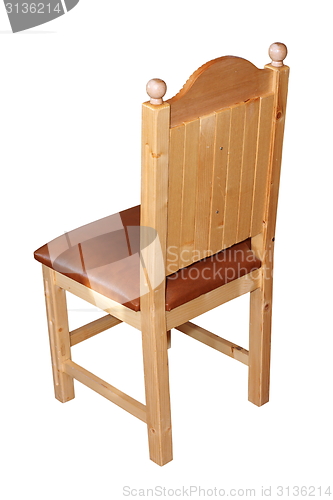 Image of isolated wood chair