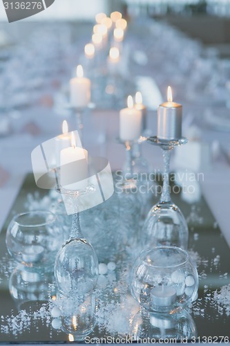 Image of decorated wedding table