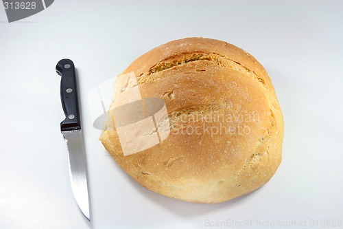 Image of loaf and knife
