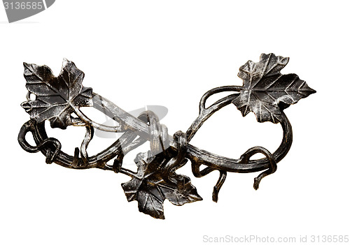 Image of Decorative ornament, made of metal, handmade.