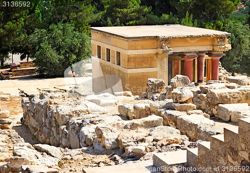 Image of Knossos Palace of king Minos, Crete, Greece.