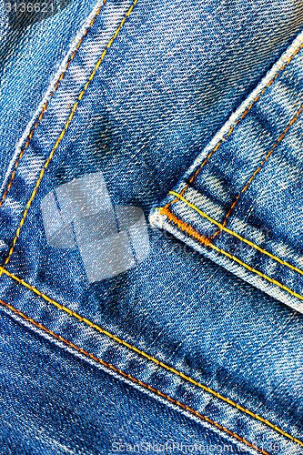 Image of seams of jeans