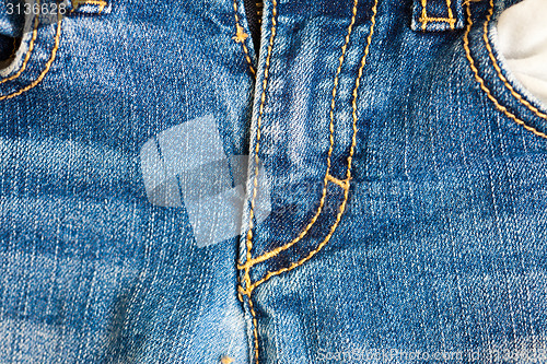 Image of Part of nice blue jeans