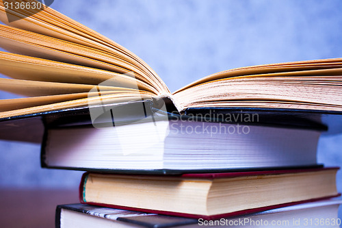 Image of stack of vintage books