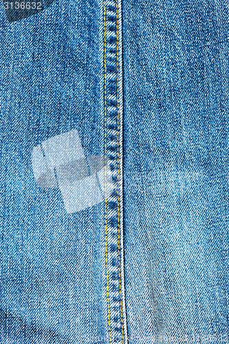 Image of seams of jeans