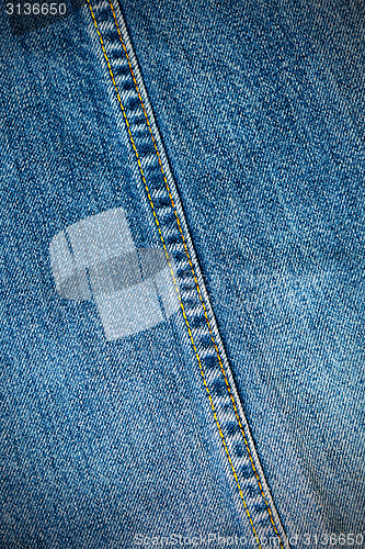 Image of Texture of blue jeans background