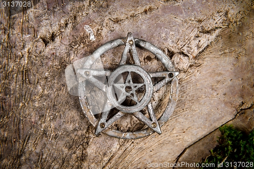 Image of Pentagram closeup photo