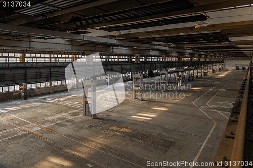 Image of Large industrial hall of a repair station