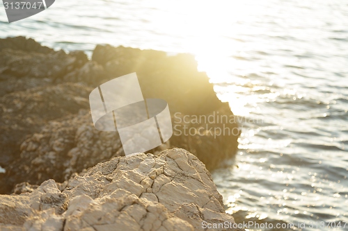 Image of Beach with rocks and clean water