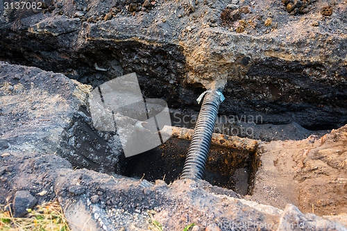 Image of Pipes at construction site