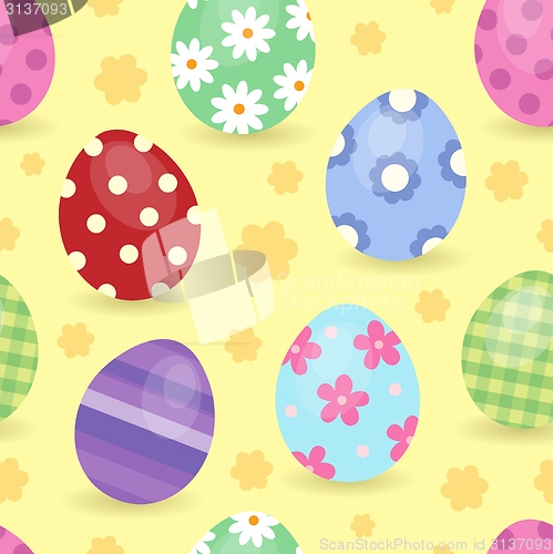 Image of Easter theme seamless background 1