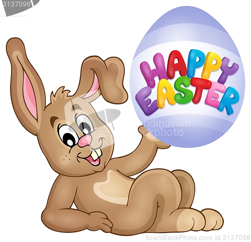 Image of Easter image with cute bunny theme 3