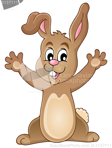 Image of Young happy bunny