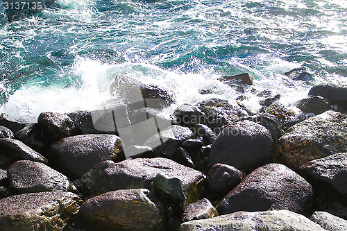 Image of Waves Against the Shore