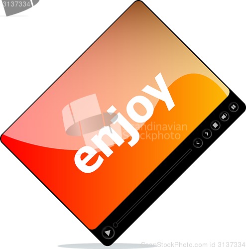 Image of enjoy on media player interface