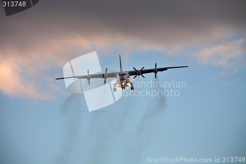 Image of Landing airplane