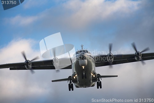 Image of Landing airplane