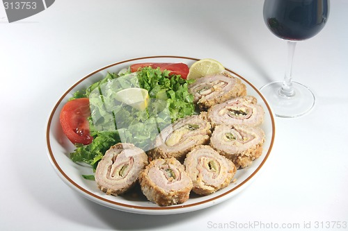 Image of schnitzel stuffed