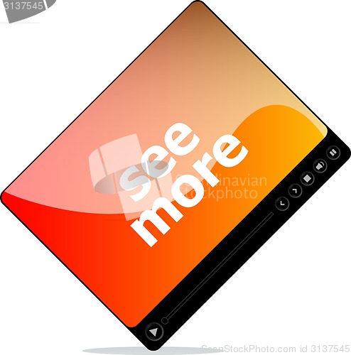 Image of Video player for web, see more word on it