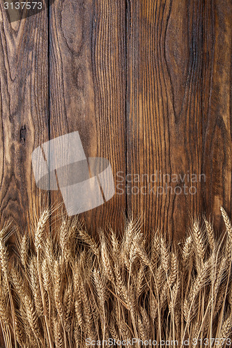 Image of wheat on wood