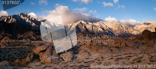 Image of Alpine Sunrise Alabama Hills Sierra Nevada Range California