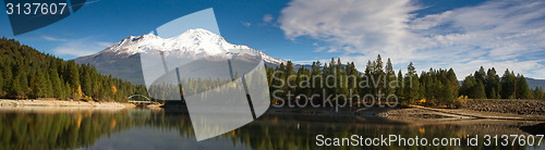 Image of Mt Shasta Mountain Siskyou Lake Bridge California Recreation Lan