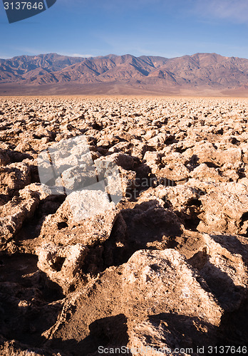 Image of Sea Level Devil's Golf Course Death Valley Panamint Range