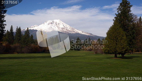 Image of Golf Course Fairway Mount Shasta California Cascade Range