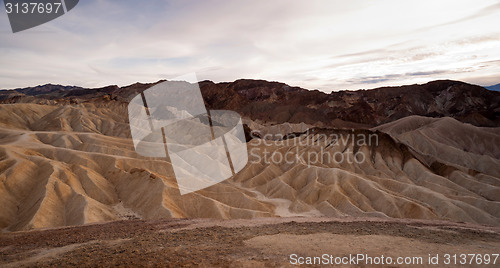 Image of Dramatic Light Badlands Amargosa Mountain Range Death Valley Zab