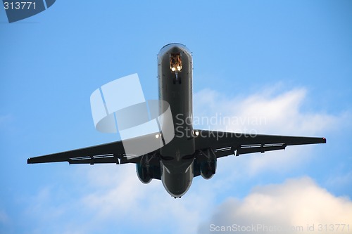 Image of Landing airplane