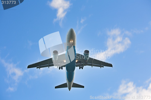 Image of Landing airplane