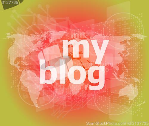 Image of my blog - green digital background - Global internet concept
