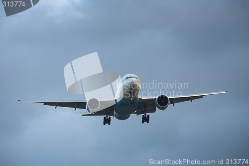 Image of Landing airplane