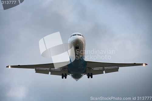 Image of Landing airplane