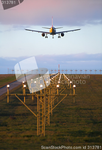 Image of Landing airplane