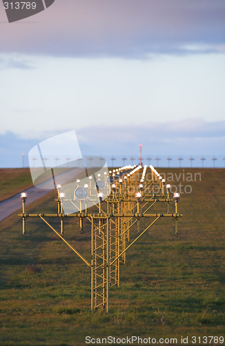 Image of Runway lights