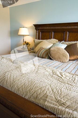 Image of Close up on a bed in a bedroom